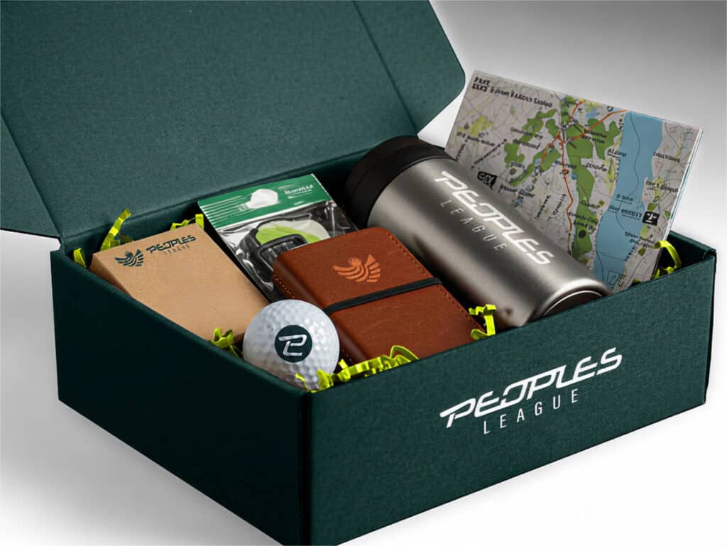 Peoples League Golf gift seeding VVIP influencer kit
