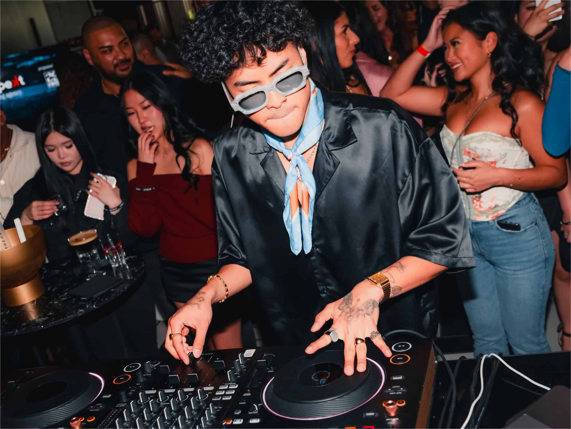 DJ DCR Milda of Toronto at Chotto Matte Toronto Bump Caviar Event